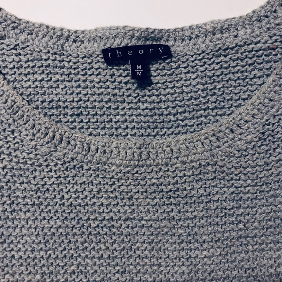 Theory Perforated Crewneck Sweater Size Med EUC - Picture 4 of 7